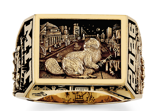 Gold class ring for MIT Class of 2026