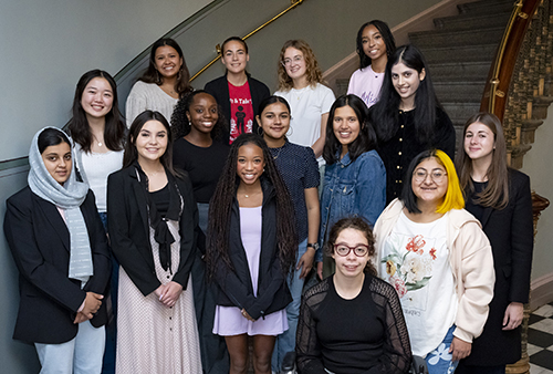 15 young women Girls Leading Change celebration 